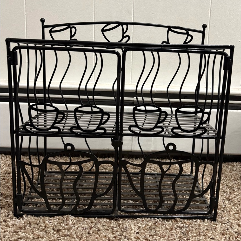 Black Metal Wire Coffee/Tea Rack